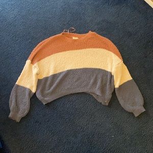 Cute  three color knitted sweater